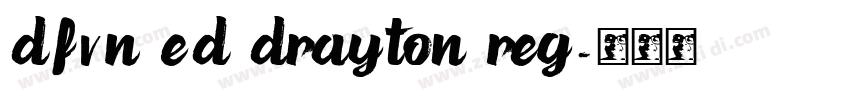 DFVN ED Drayton Reg字体转换